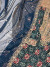 NNK3038 Pure Rayon Printed With Sequins And Thread Embroidery Work Top With Bottom Dupatta Wholesalers In Delhi